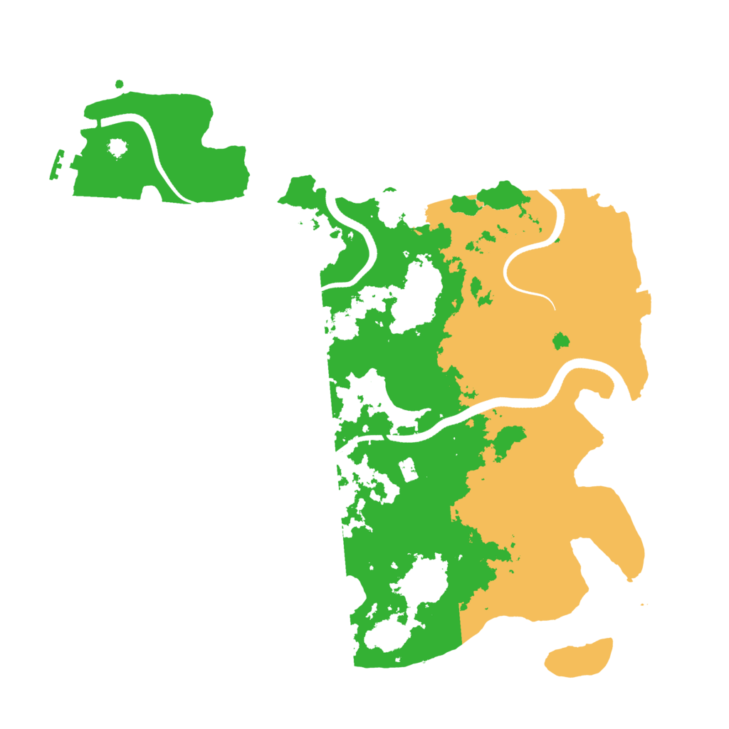 Biome Rust Map: Procedural Map, Size: 3500, Seed: 71705876