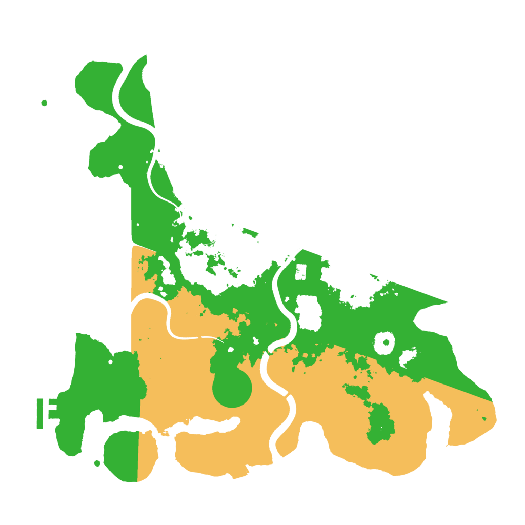 Biome Rust Map: Procedural Map, Size: 3500, Seed: 75952296