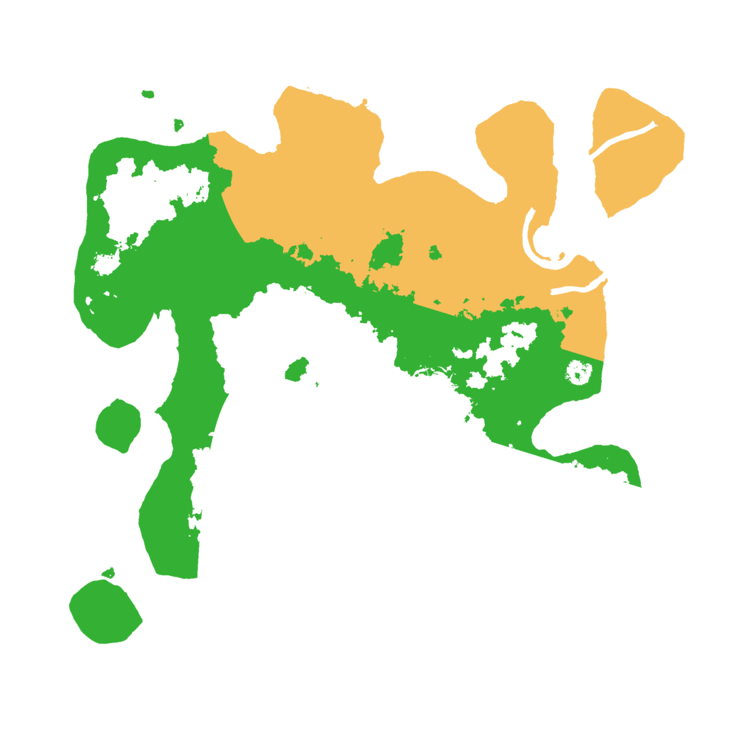 Biome Rust Map: Procedural Map, Size: 3000, Seed: 421996