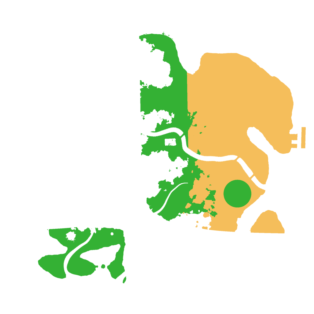 Biome Rust Map: Procedural Map, Size: 3000, Seed: 993439668