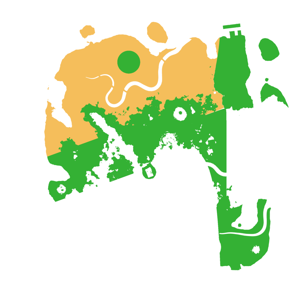 Biome Rust Map: Procedural Map, Size: 3500, Seed: 262426919