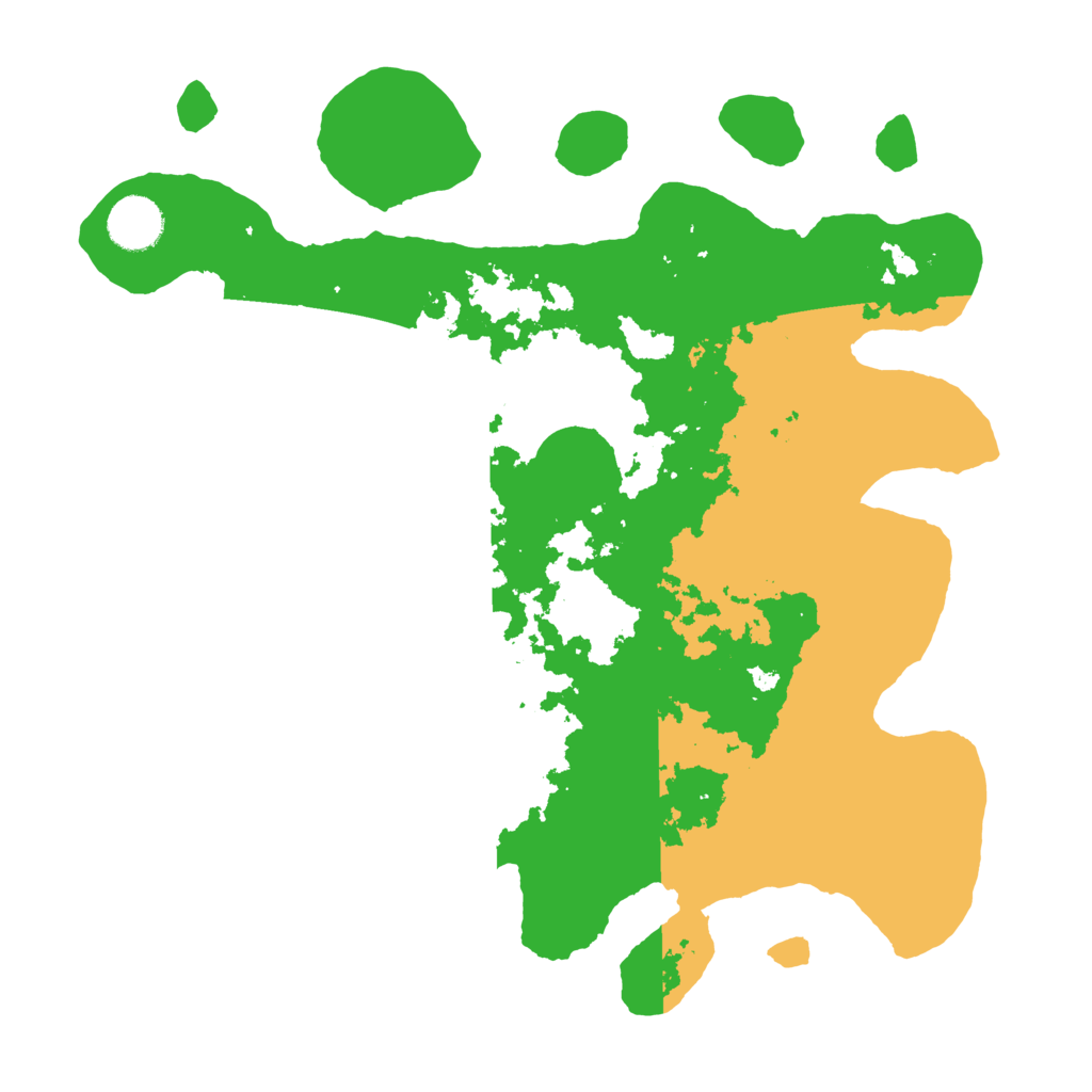 Biome Rust Map: Barren, Size: 3500, Seed: 970118983
