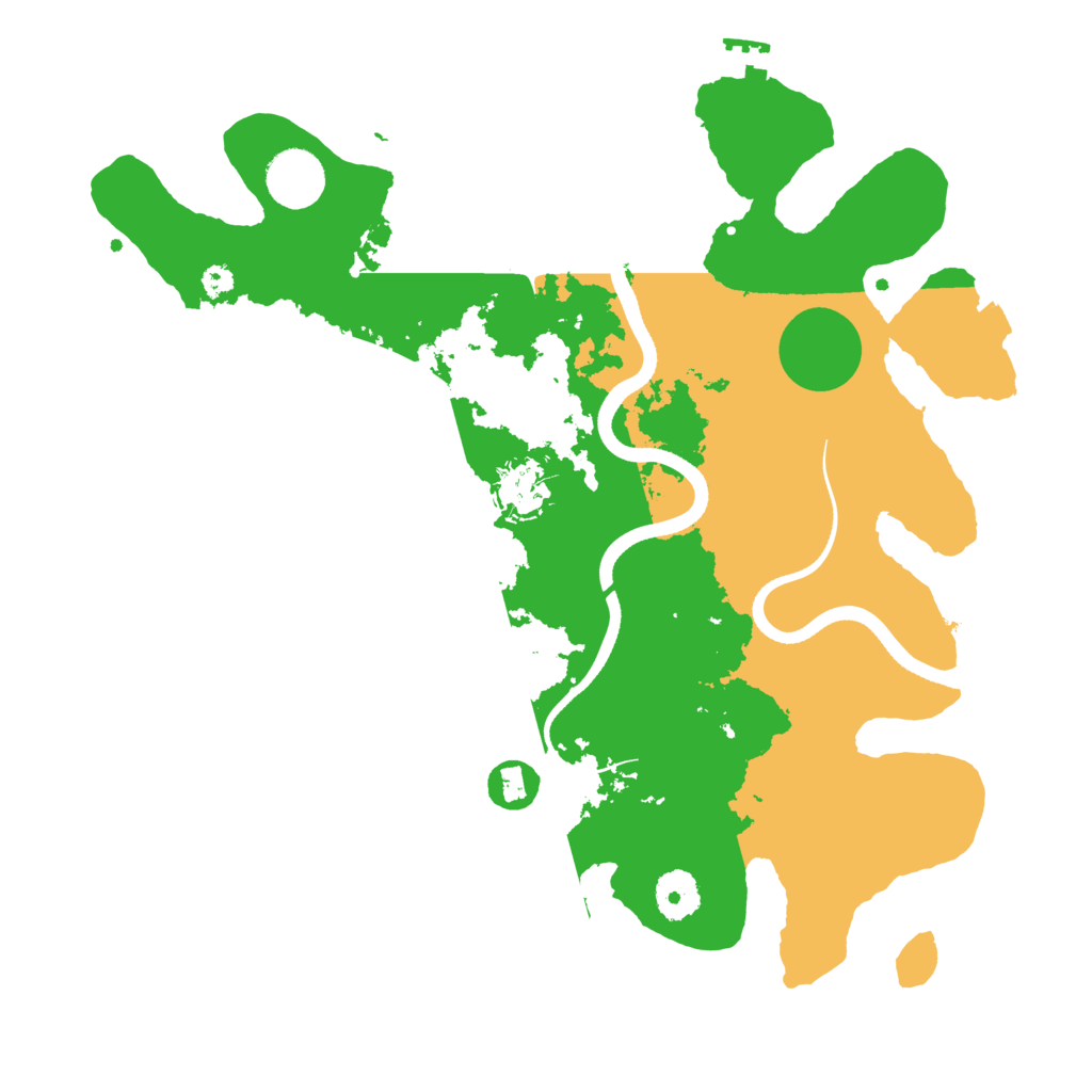 Biome Rust Map: Procedural Map, Size: 3500, Seed: 41673475