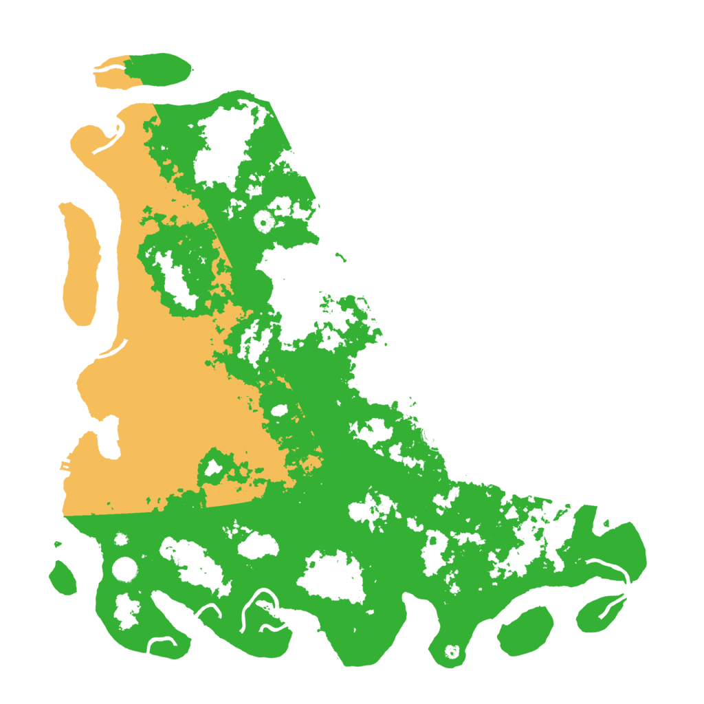 Biome Rust Map: Procedural Map, Size: 5000, Seed: 111667