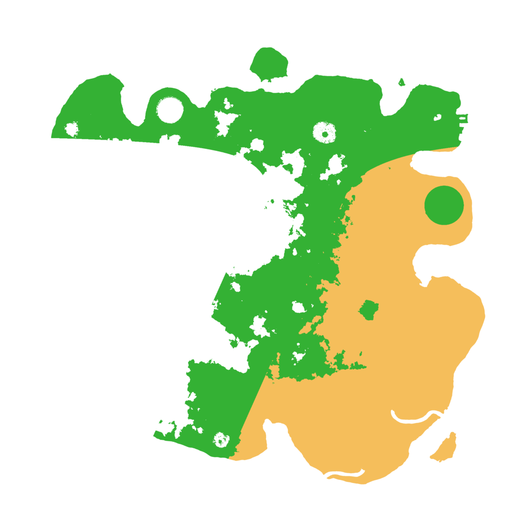 Biome Rust Map: Procedural Map, Size: 3500, Seed: 4439111