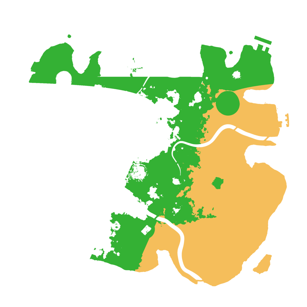 Biome Rust Map: Procedural Map, Size: 3500, Seed: 4439111