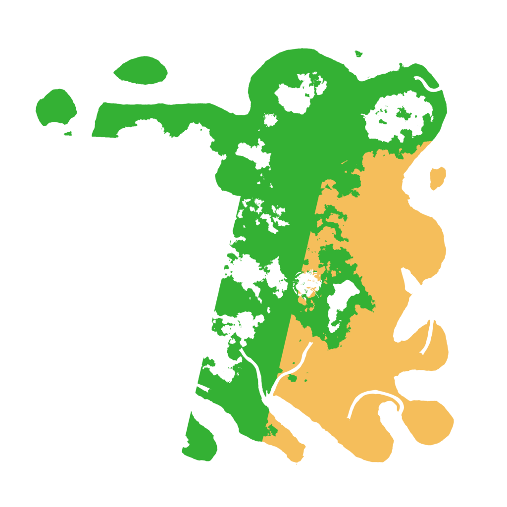 Biome Rust Map: Procedural Map, Size: 3500, Seed: 43413844