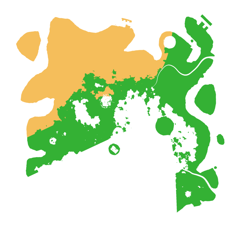 Biome Rust Map: Procedural Map, Size: 3500, Seed: 31589083