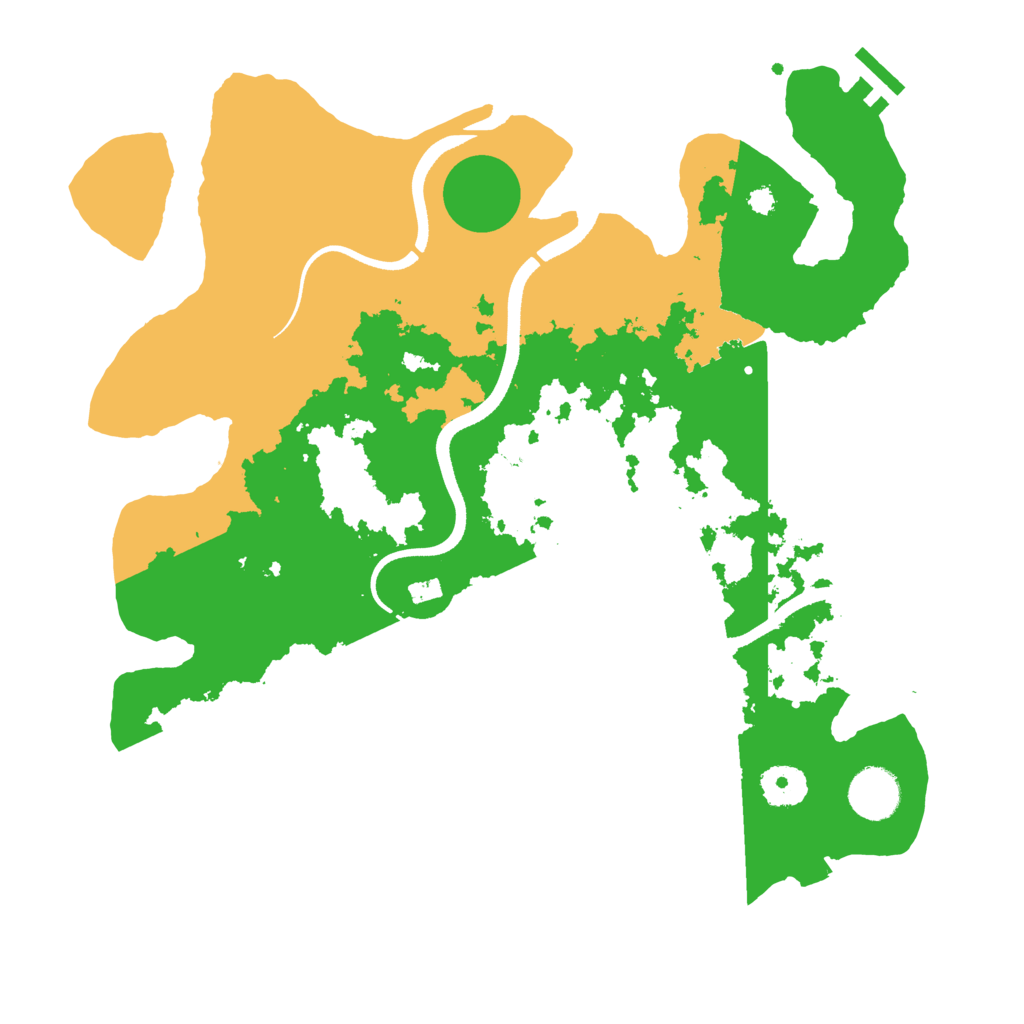 Biome Rust Map: Procedural Map, Size: 3500, Seed: 31589083