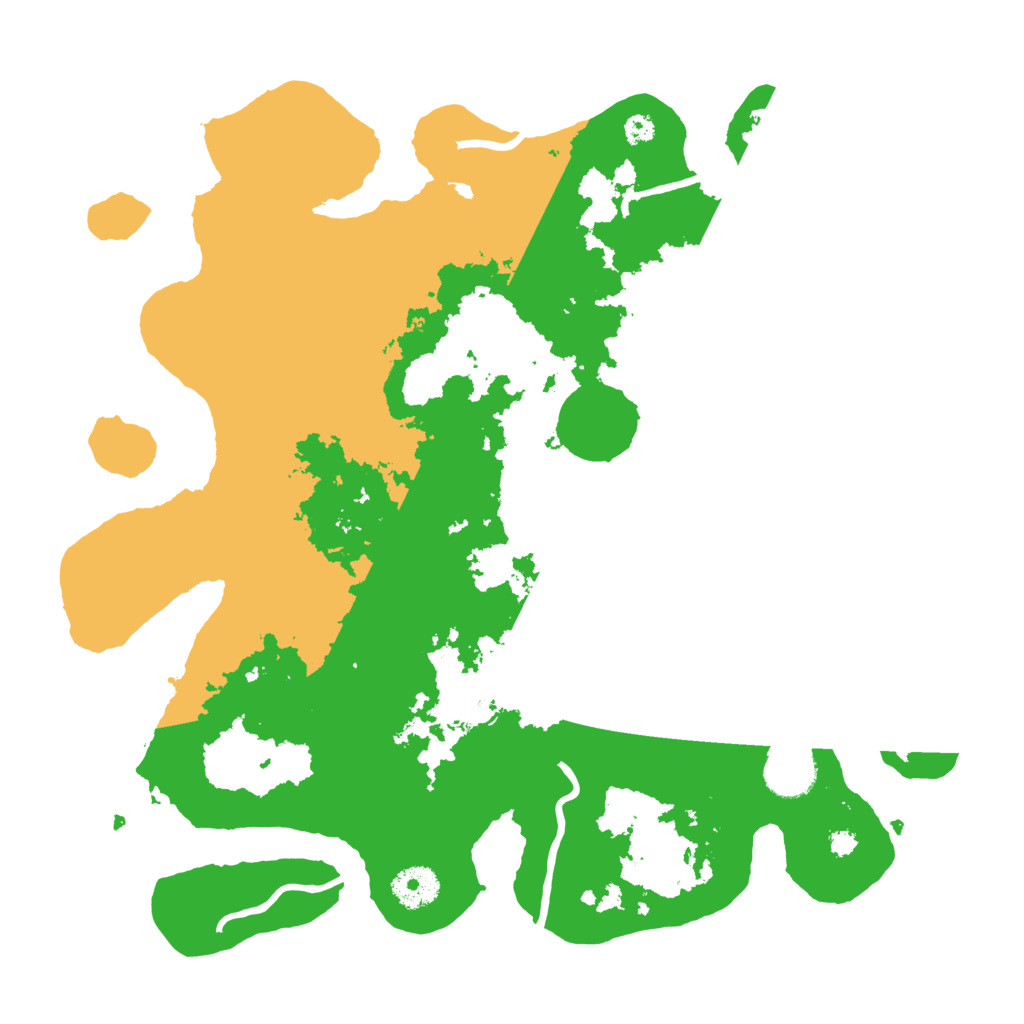 Biome Rust Map: Procedural Map, Size: 3500, Seed: 12641015