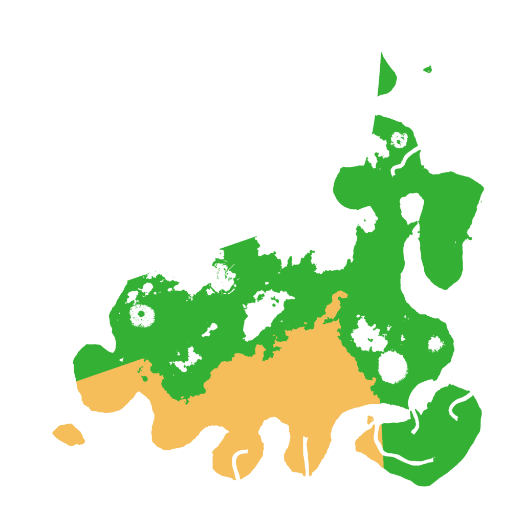 Biome Rust Map: Procedural Map, Size: 3250, Seed: 101178589