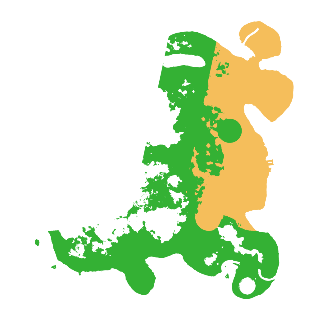 Biome Rust Map: Procedural Map, Size: 3500, Seed: 1810139633