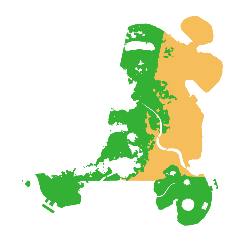 Biome Rust Map: Procedural Map, Size: 3500, Seed: 1810139633