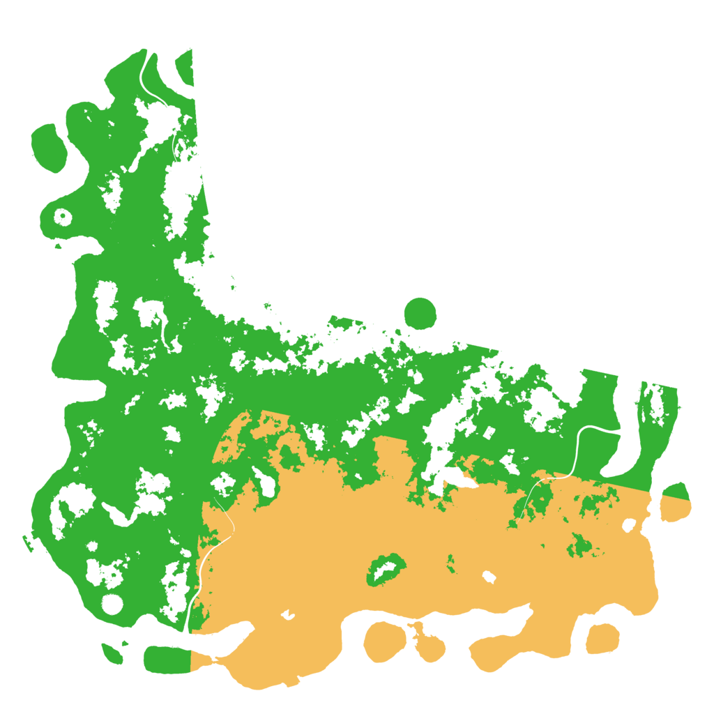 Biome Rust Map: Procedural Map, Size: 6000, Seed: 273261513