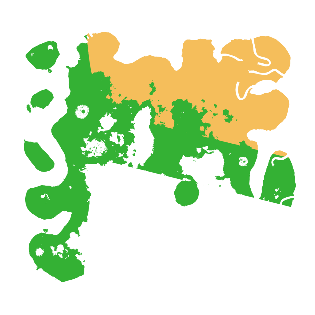 Biome Rust Map: Procedural Map, Size: 3500, Seed: 86612