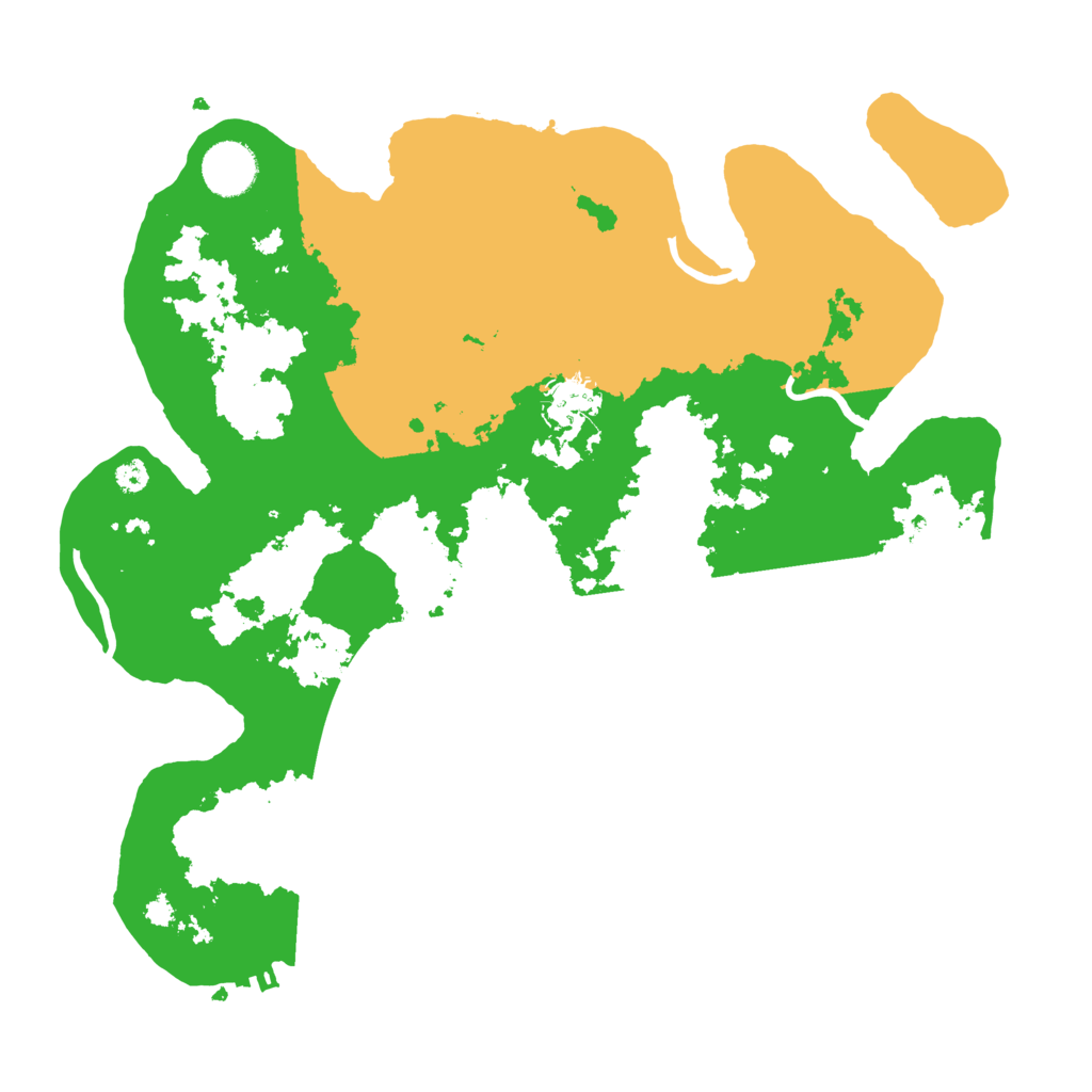 Biome Rust Map: Procedural Map, Size: 3500, Seed: 66795144