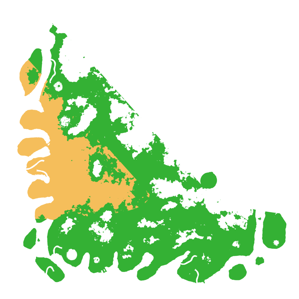 Biome Rust Map: Procedural Map, Size: 5000, Seed: 16661