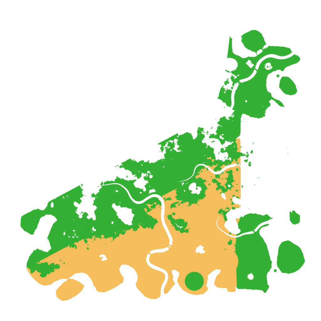 Biome Rust Map: Procedural Map, Size: 4500, Seed: 135997
