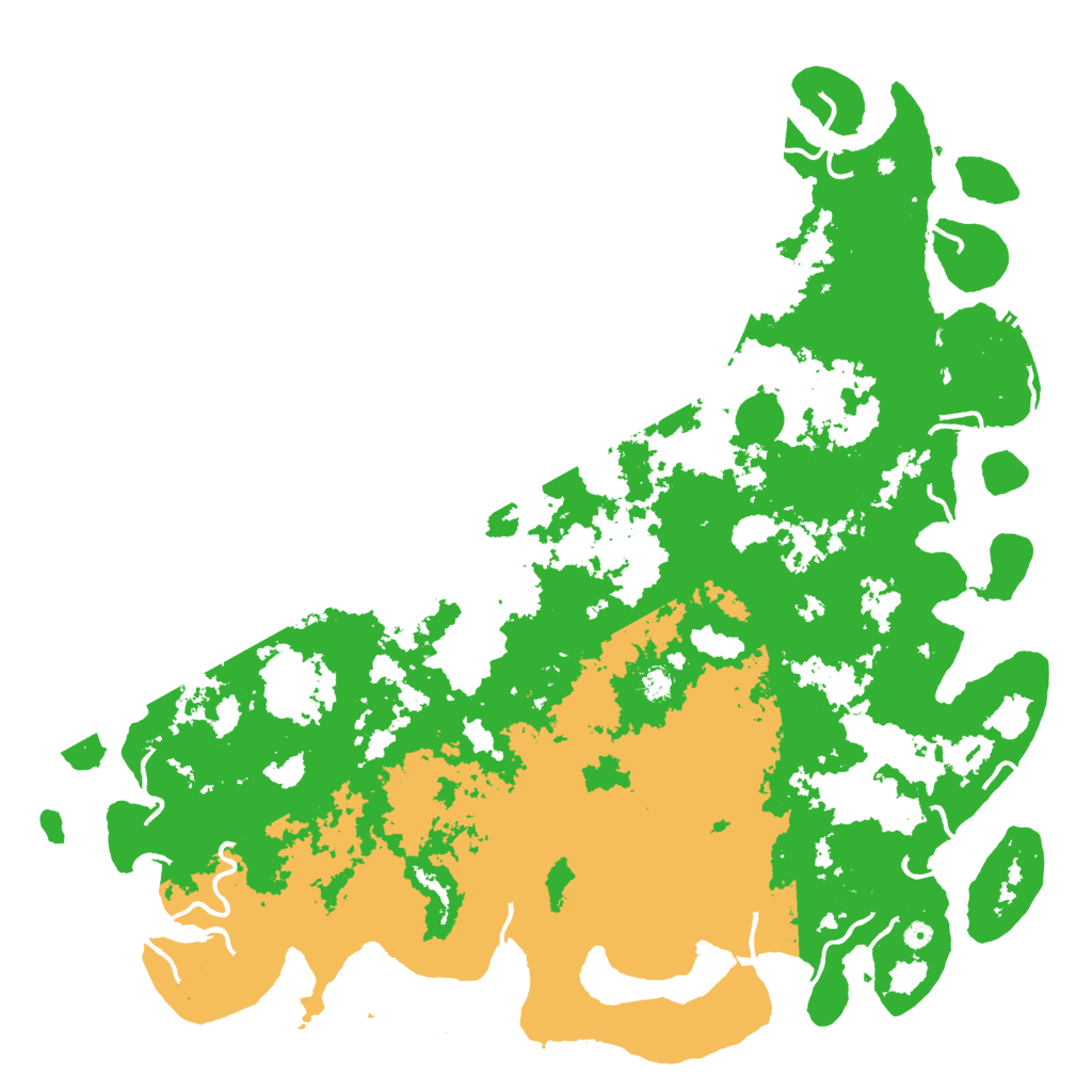 Biome Rust Map: Procedural Map, Size: 6000, Seed: 18465