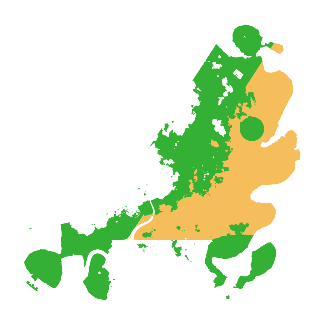 Biome Rust Map: Procedural Map, Size: 3500, Seed: 67335369