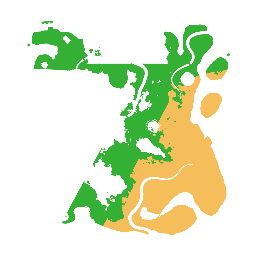 Biome Rust Map: Procedural Map, Size: 3500, Seed: 54353109