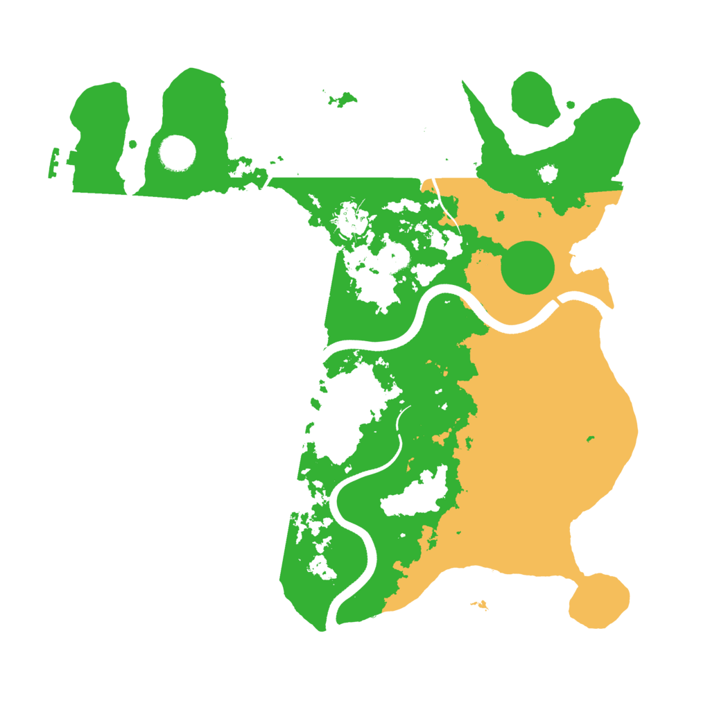 Biome Rust Map: Procedural Map, Size: 3500, Seed: 73684706