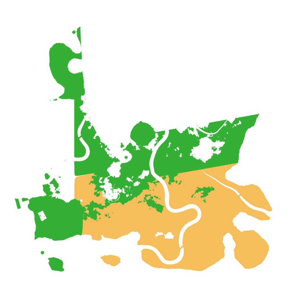 Biome Rust Map: Procedural Map, Size: 3500, Seed: 73681494