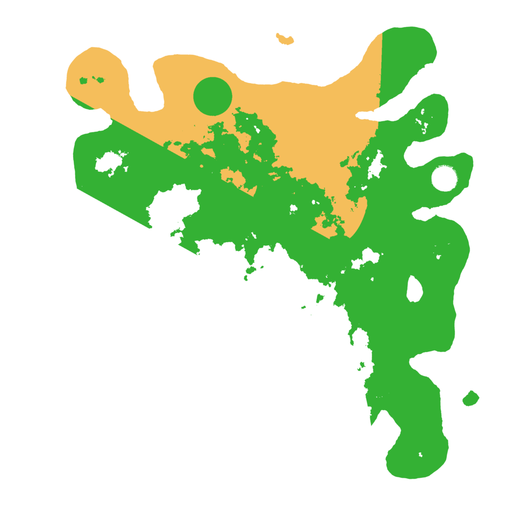 Biome Rust Map: Barren, Size: 3550, Seed: 208522