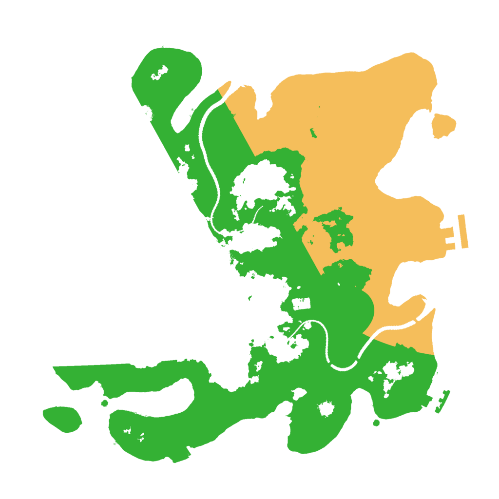 Biome Rust Map: Procedural Map, Size: 3000, Seed: 76824514
