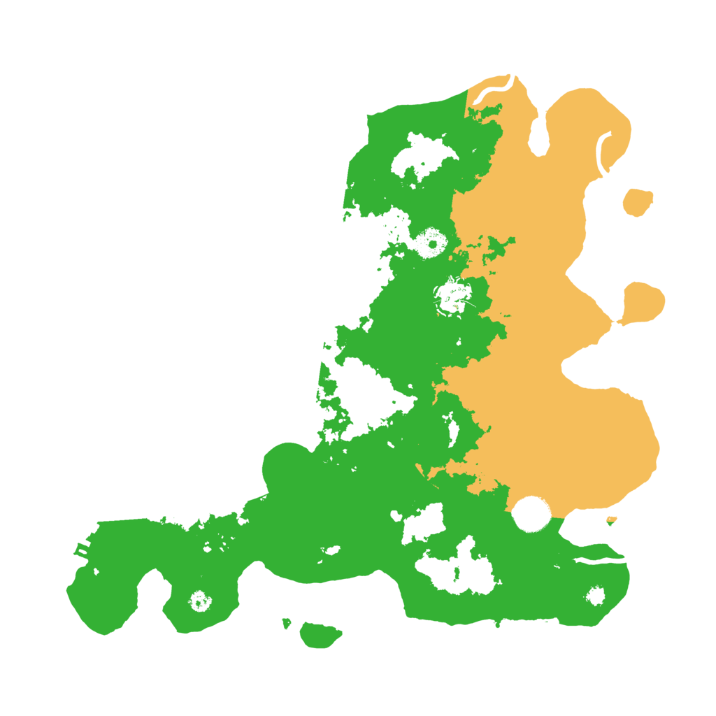 Biome Rust Map: Procedural Map, Size: 3500, Seed: 309416669