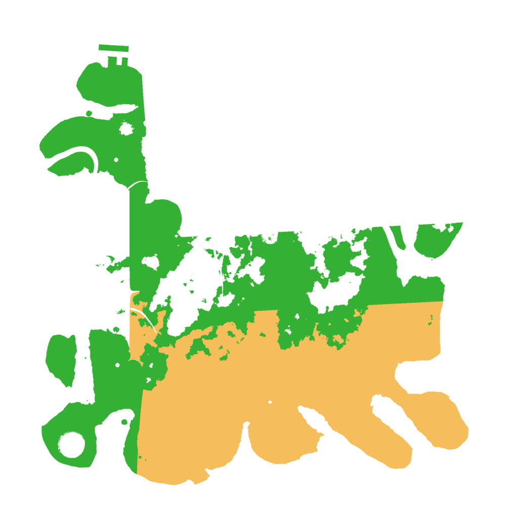 Biome Rust Map: Procedural Map, Size: 3500, Seed: 7795466