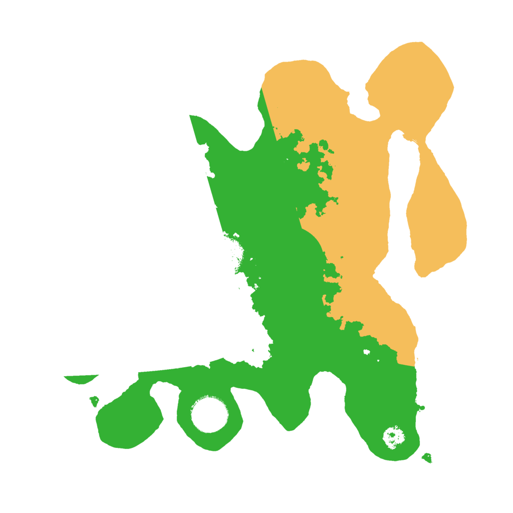 Biome Rust Map: Procedural Map, Size: 2500, Seed: 21414