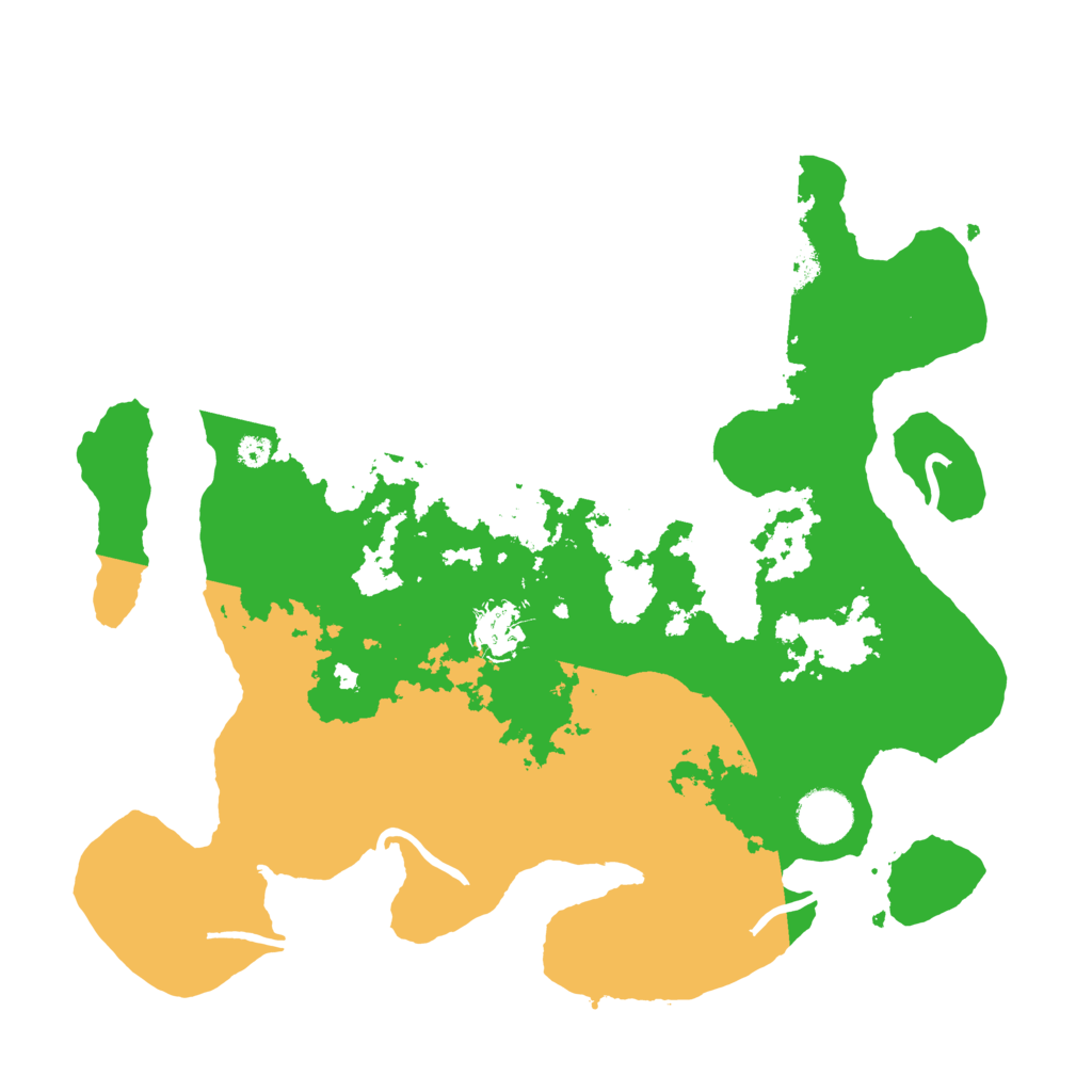Biome Rust Map: Procedural Map, Size: 3500, Seed: 133510676