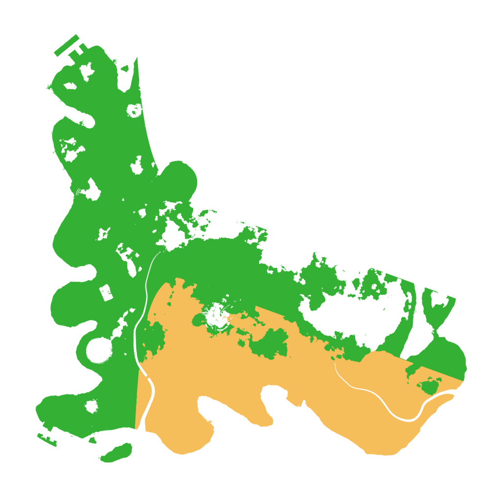Biome Rust Map: Procedural Map, Size: 3500, Seed: 81383226