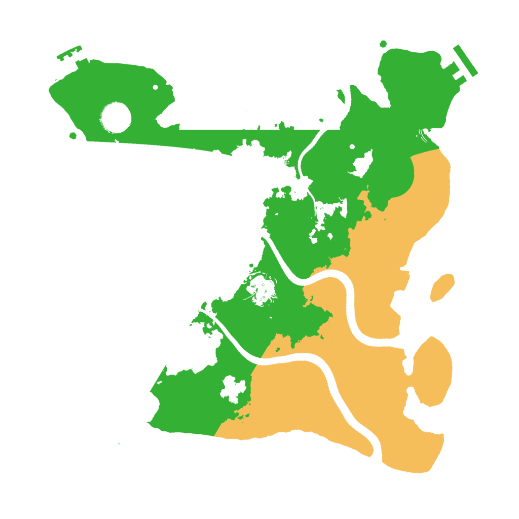 Biome Rust Map: Procedural Map, Size: 3000, Seed: 1786113996