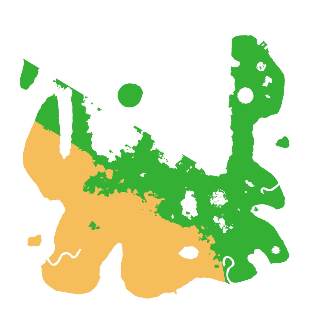 Biome Rust Map: Procedural Map, Size: 3500, Seed: 15598374