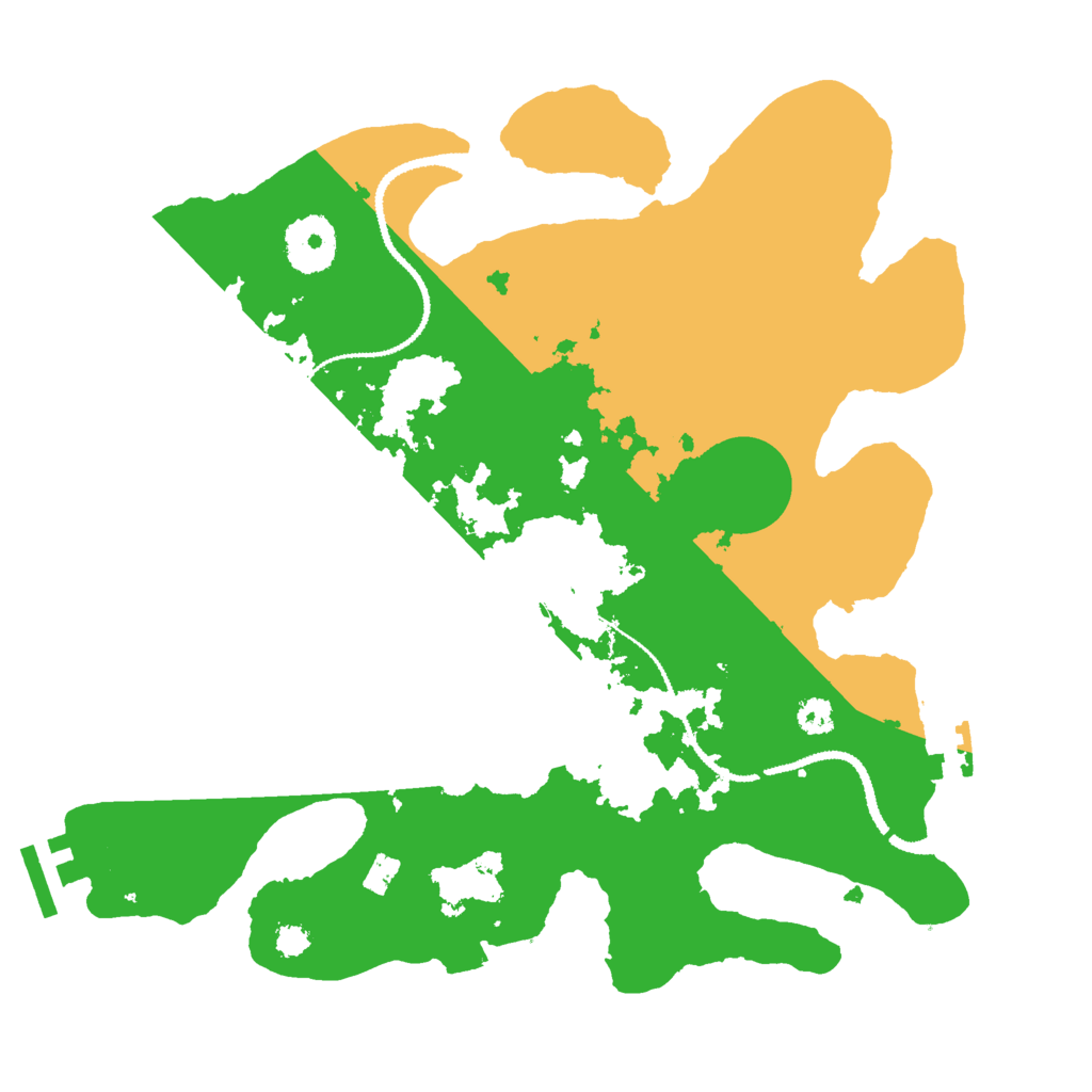 Biome Rust Map: Procedural Map, Size: 3000, Seed: 76996