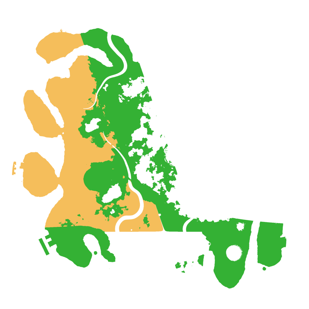 Biome Rust Map: Procedural Map, Size: 3500, Seed: 672099561