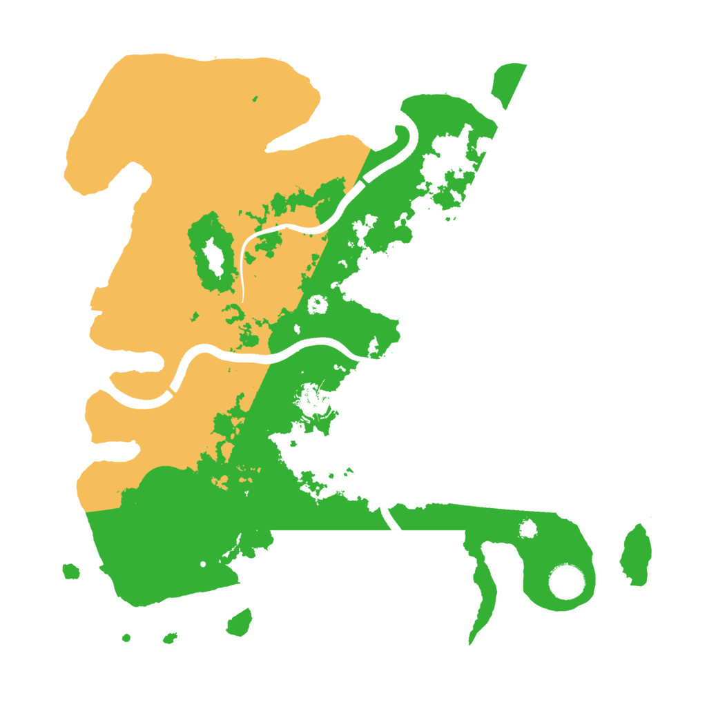 Biome Rust Map: Procedural Map, Size: 3500, Seed: 77653312