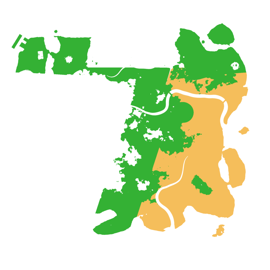 Biome Rust Map: Procedural Map, Size: 3500, Seed: 111776996