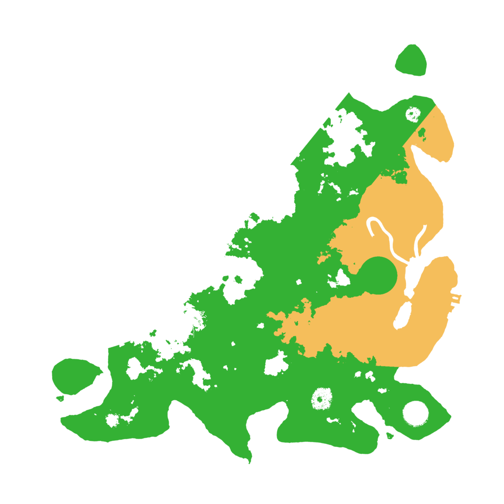 Biome Rust Map: Procedural Map, Size: 3500, Seed: 33476400