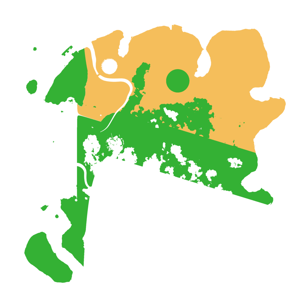 Biome Rust Map: Procedural Map, Size: 3500, Seed: 42445160