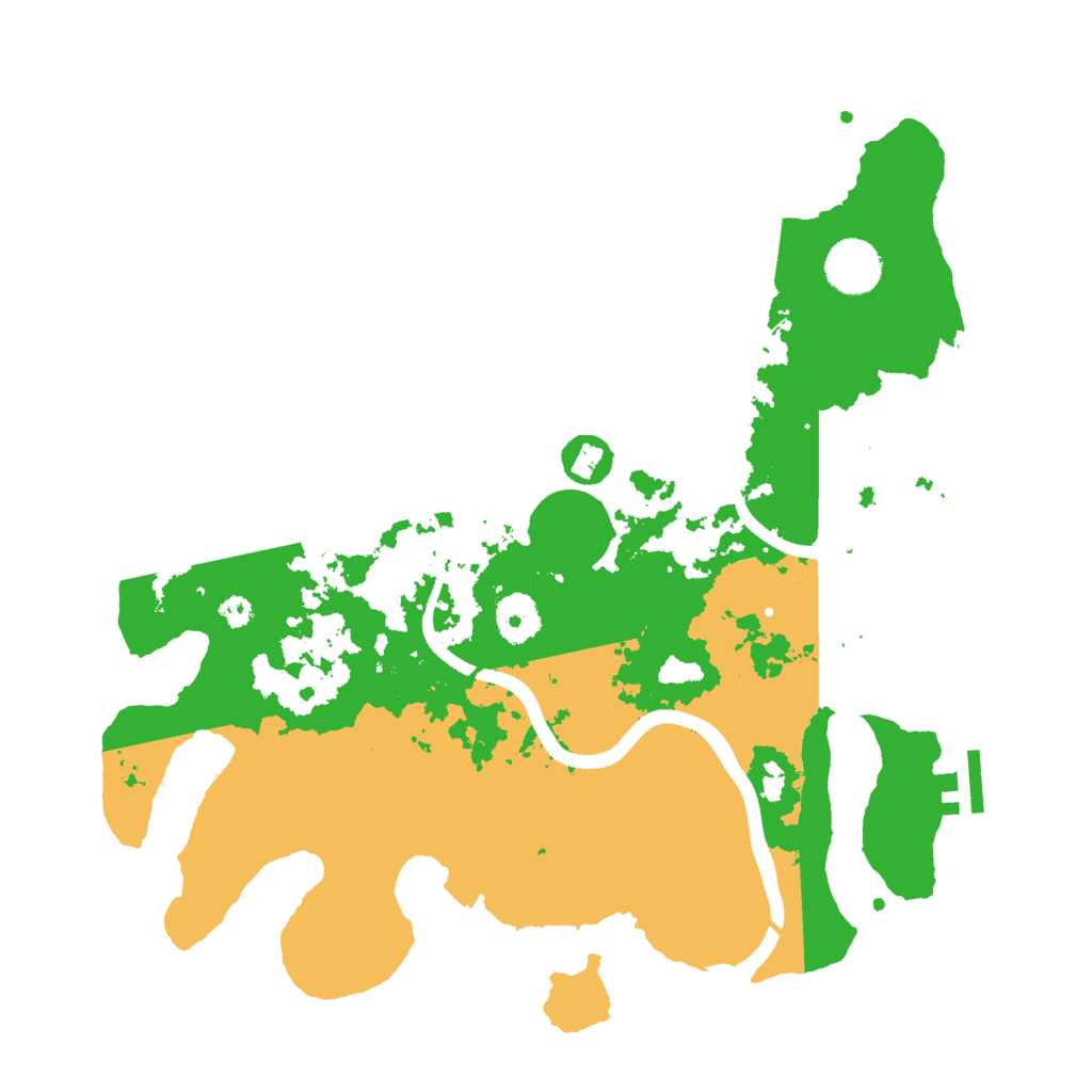 Biome Rust Map: Procedural Map, Size: 3500, Seed: 63541323