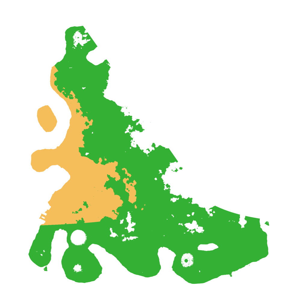 Biome Rust Map: Procedural Map, Size: 3500, Seed: 64894087