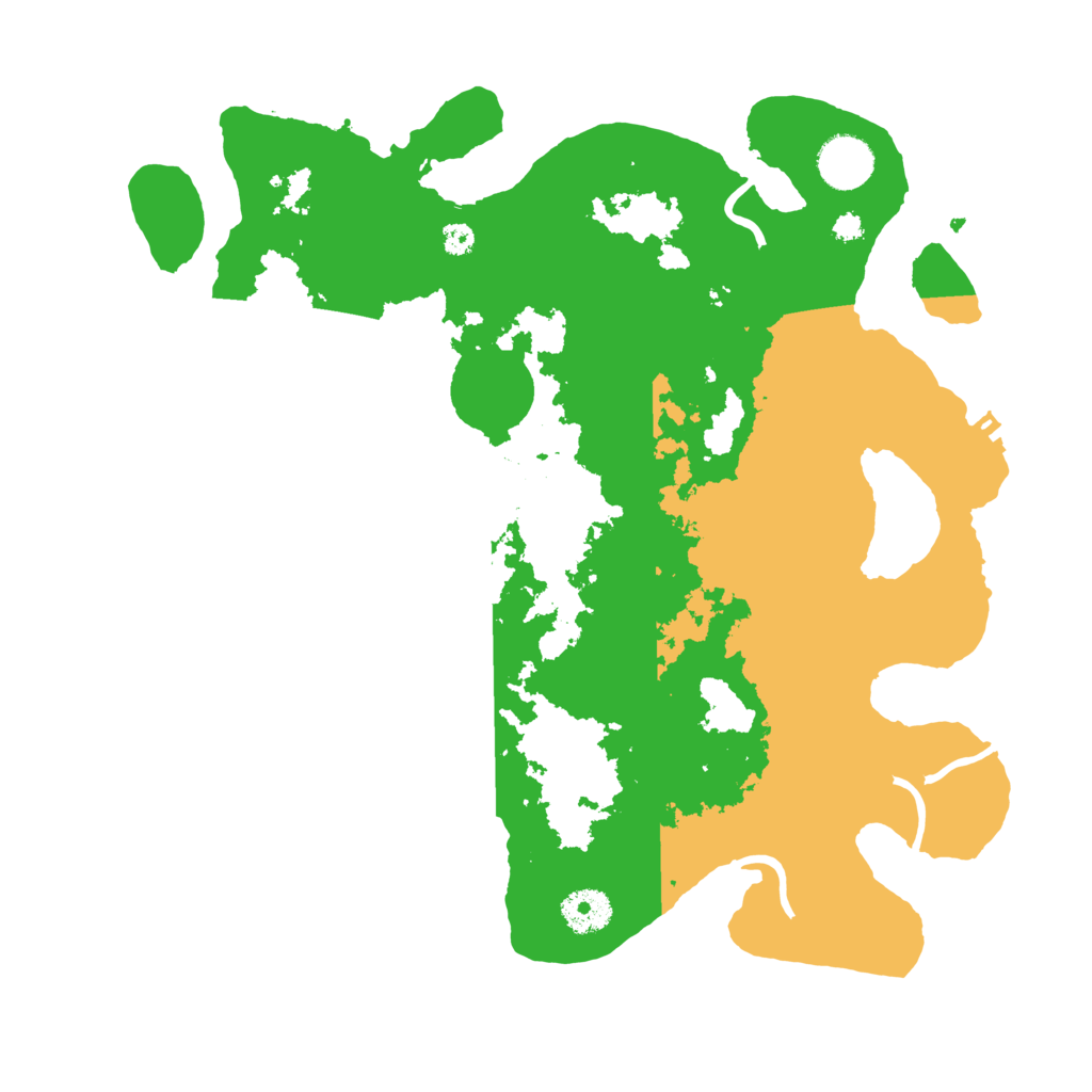 Biome Rust Map: Procedural Map, Size: 3500, Seed: 50806526