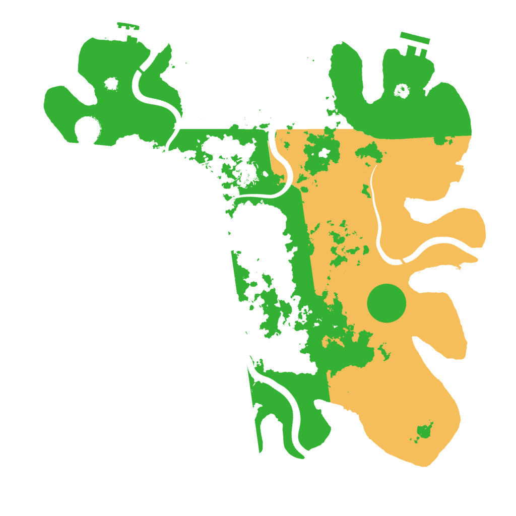 Biome Rust Map: Procedural Map, Size: 3500, Seed: 1947529804