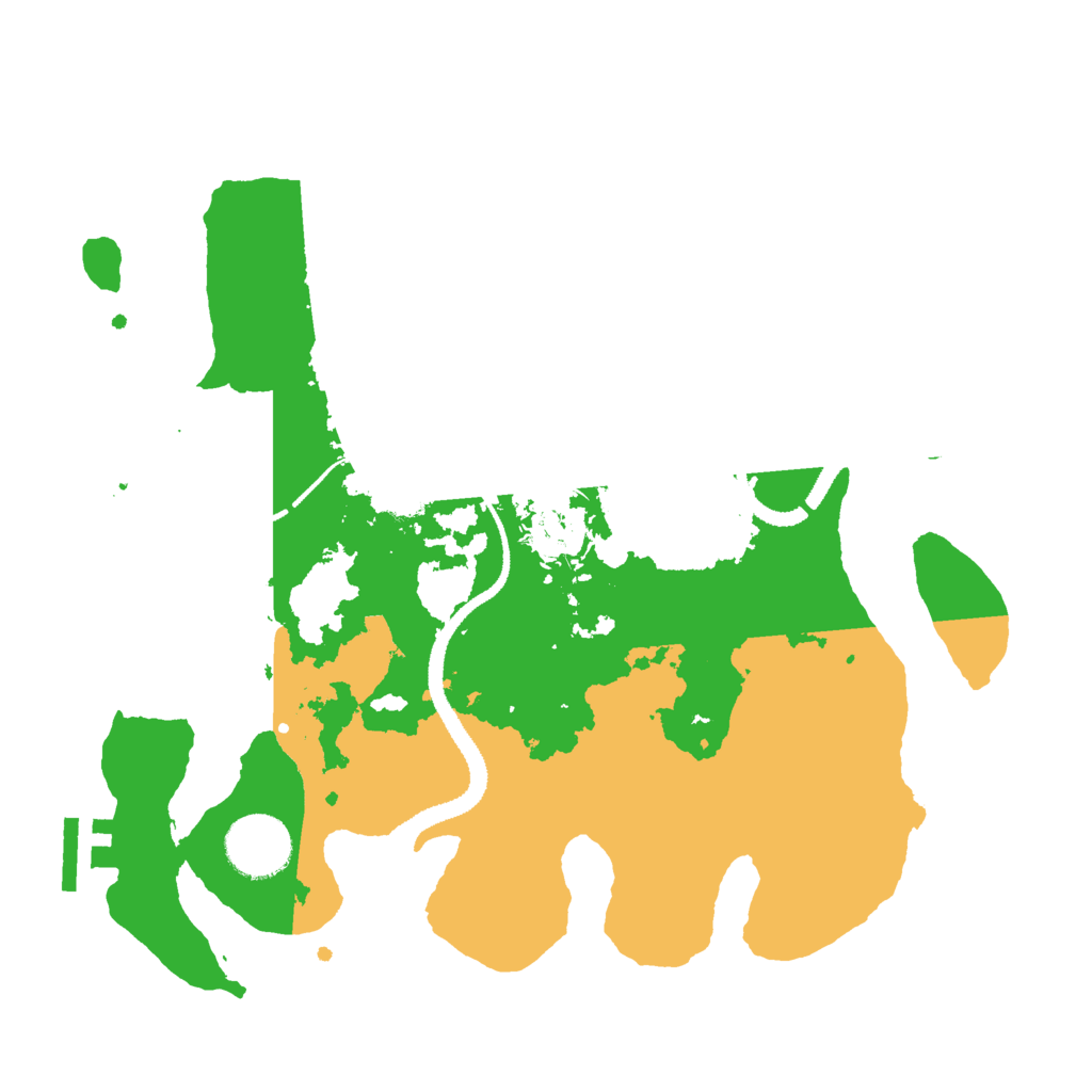 Biome Rust Map: Procedural Map, Size: 3000, Seed: 623255007