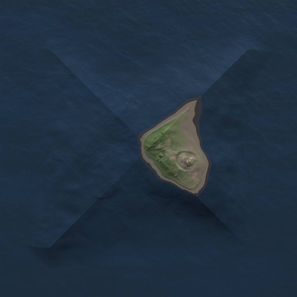 Rust Map: Procedural Map, Size: 1250, Seed: 100, 3 Monuments