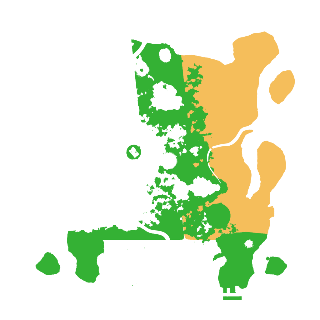 Biome Rust Map: Procedural Map, Size: 3500, Seed: 48302