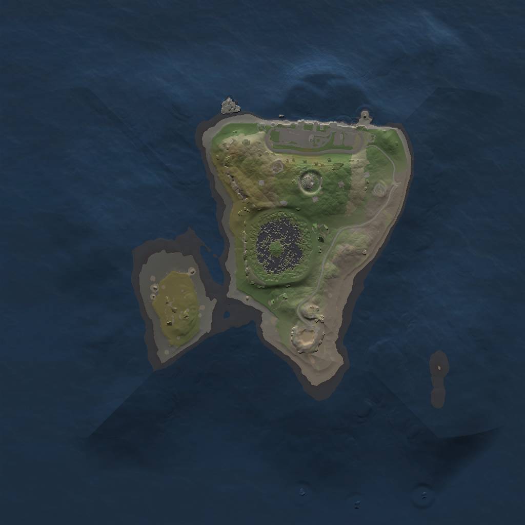 Rust Map: Procedural Map, Size: 1500, Seed: 91, 4 Monuments